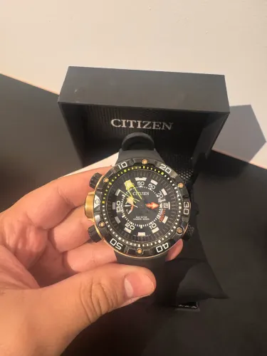 Relógio Citizen Promaster TZ30740P new Aqualand Bn2027 Dourado