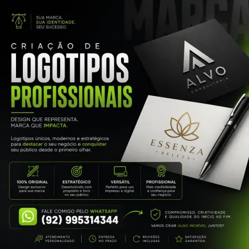 CRIAÇÃO DE LOGOTIPO PROFISSIONAIS