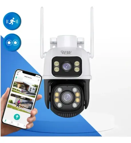 Câmera de SEG/VIG Inteligente FHD prova d'agua Wi-fi Icsee visão noturna e rastreamento