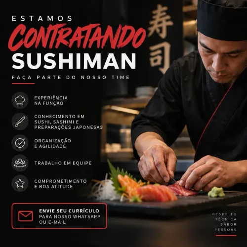 Vaga Sushiman/ Sushiwoman Campo Grande