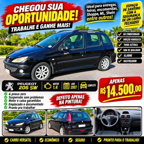 Peugeot 206 SW Presence 1.4/ 1.4 Flex 8V 5P 2007