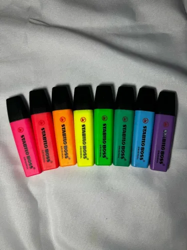 kit marca texto stabilo boss neon