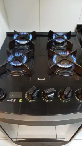 Fogão Consul com timer ferro fundido