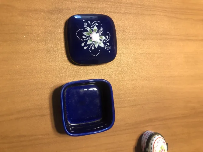 Kit de caixinhas antigas em porcelana miniaturas