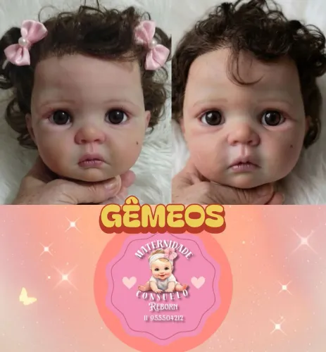 Casal de gêmeos pronto em 8 dias 