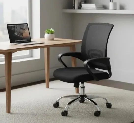 9 Cadeiras de escritório begônia tela mesh ergonômica preta