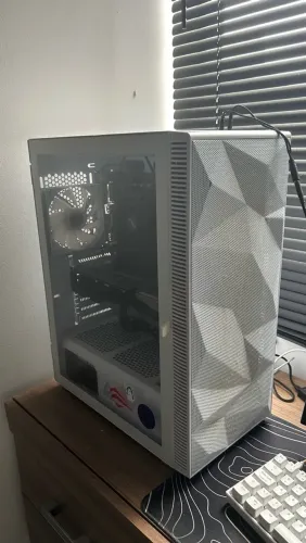 Gabinete Branco 6 ventoinhas rgb