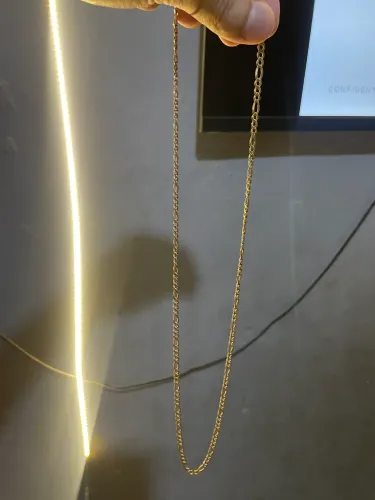 Cordão Romanel folheada ouro 18k
