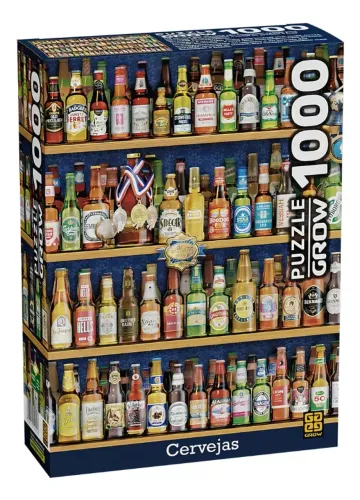 Quebra-Cabeça 1000 Peças Cervejas Grow