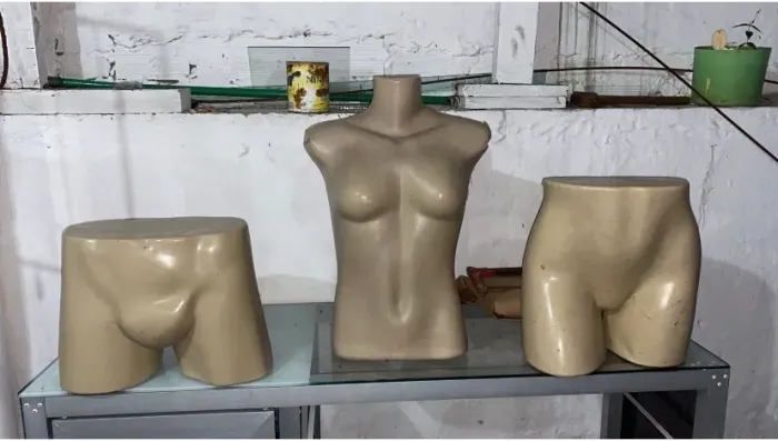 Manequins meio busto e cintura feminina e masculino ideal pra moda íntima