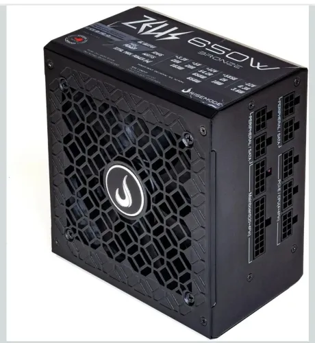 Fonte Rise Mode Zeus Full modular 650w 80 plus bronze selo TECLAB