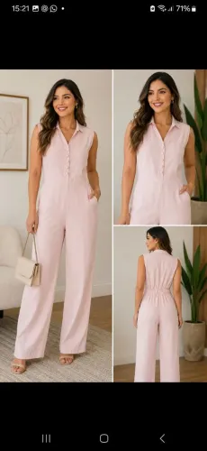 Macacão Rosa claro