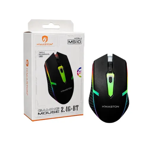 Mouse Gamer Recarregável HMASTON MS10