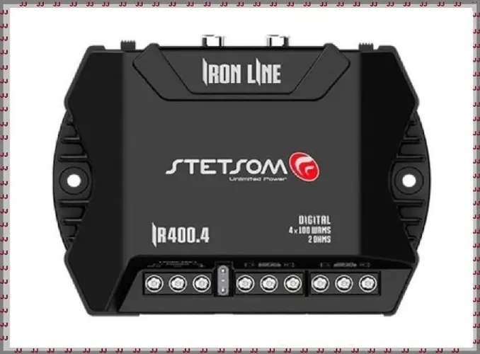 Som de carro - Módulo amplificador de 400 watts 4 canais e 2 Ohms Stetson