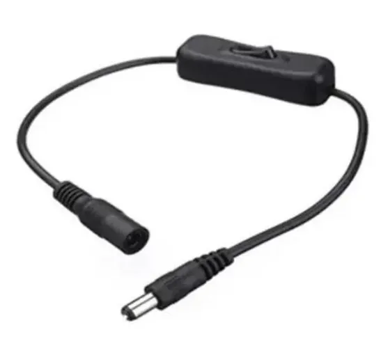 Interruptor Cabo Plug P4 Macho e fêmea Rabicho 12/24v Fita Led