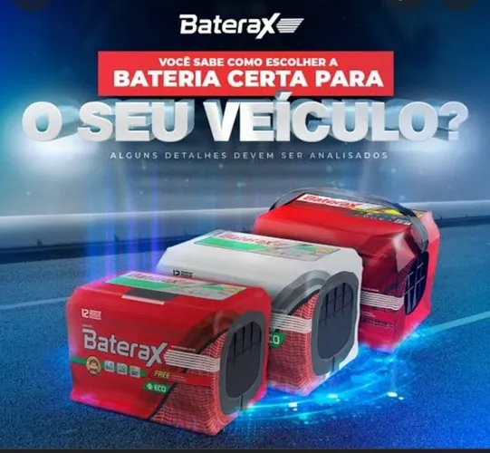 Bateria de 70 amperes Baterax Selada com Garantia e Inmetro som Nova