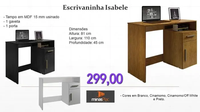 Escrivaninha Isabele- ENTREGA HOJEEE!!