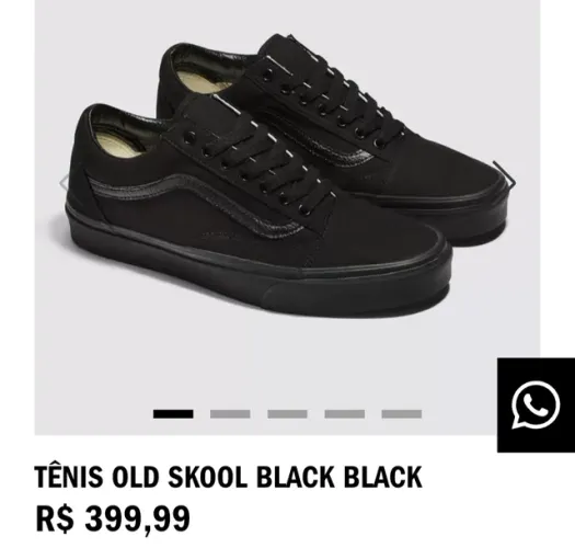 Tênis preto original semi novo