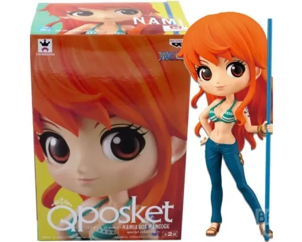 Action Figure Qposket One Piece Nami Banpresto Novo