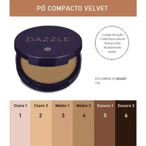 Pó Facial Compacto Velvet Dazzle