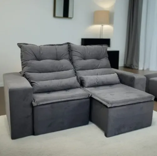 Pré Black Friday! Sofá Retrátil e Reclinável 400 190cm - Tempo limitado.