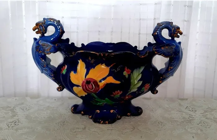 Floreira Zappi Azul Cobalto 