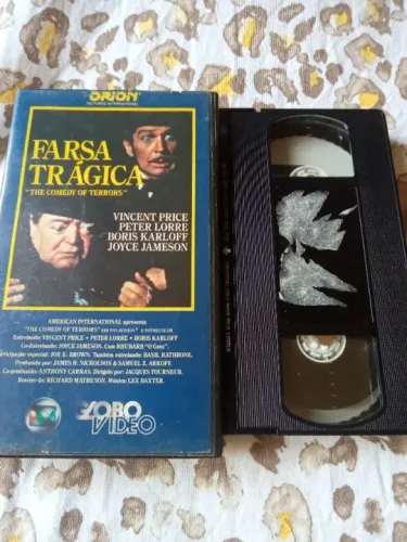 Vhs farsa trágica Vincent price Boris karlloff