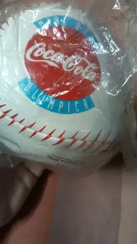 Coca Cola Mini bola baseball - Olimpíada Atlanta 1996 (na embalagem original)