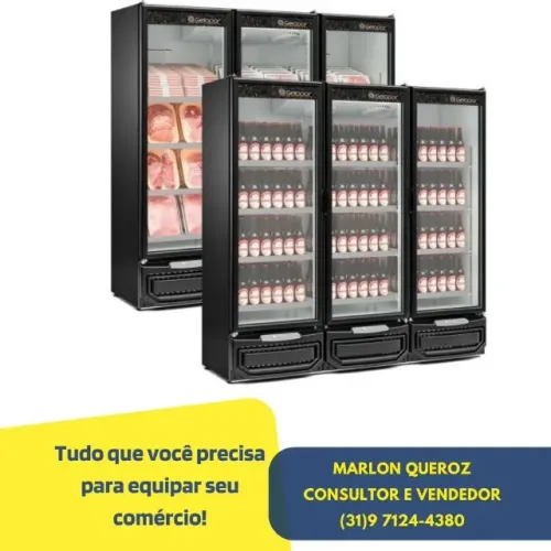 Refrigerador Gelopar 3 Portas carne e Cerveja