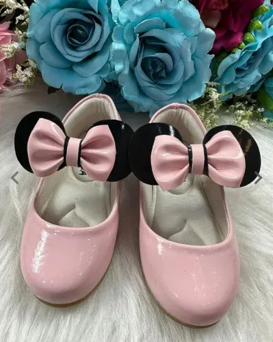 Sapatilha Minnie Bebê Rosa - Novo