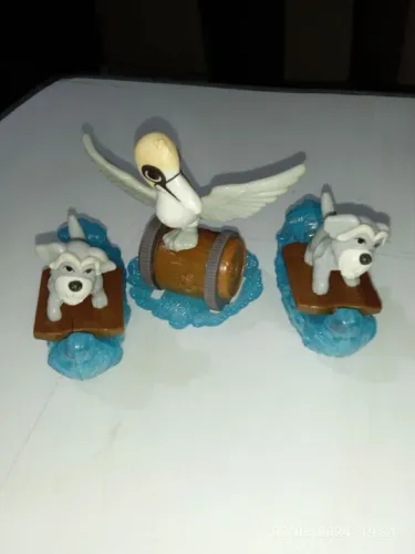 Personagens de A pequena sereia. Kit com três peças