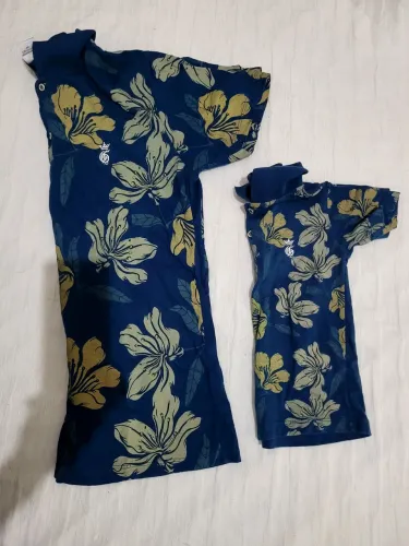 Conjunto de Camisas Estampadas Floral - Azul