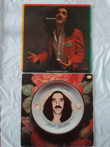 Disco de vinil-02 discos do Moraes Moreira usados em ótimo estado R$ 120 reais o lote