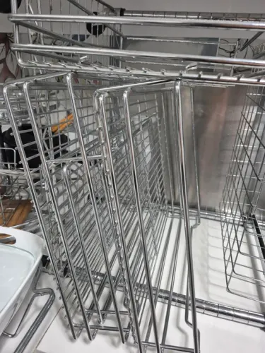 Organizador de Armário de canto p/Cozinha em Aço Inox articulado