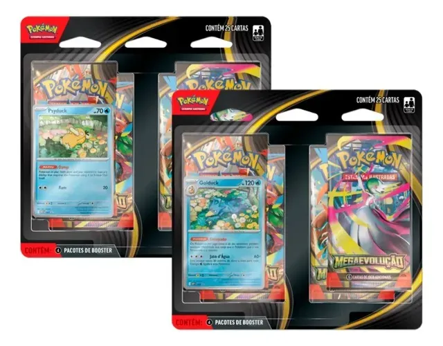 Blister Quadruplo Booster Pokémon Mega Evolução Tcg Lacrado Loja Coimbra Computadore