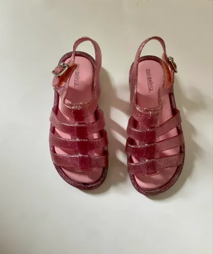 Mini Melissa rosa com glitter
