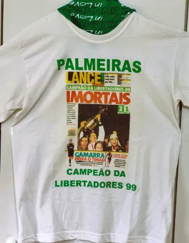 Camisa -RETRO- " PALMEIRAS "  - Campeao Libertadores 1999 - Unica Existente -