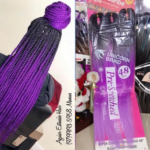 Cabelo Jumbo Roxo/Lilás 