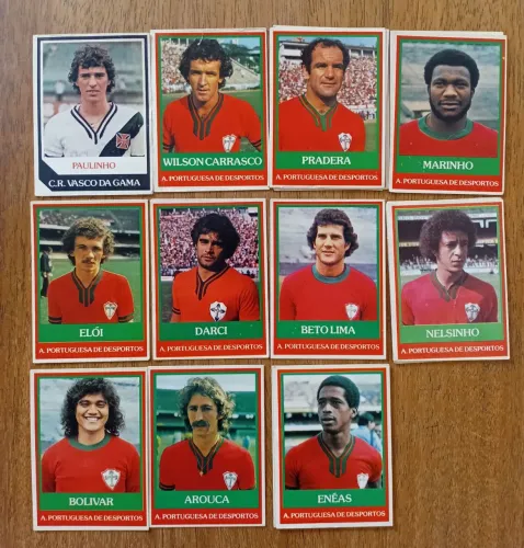 Coleção de futebol cards originais