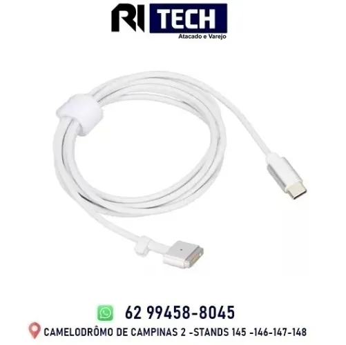 Cabo 1.8m Apple Magsafe 2 Para Usb C Type-c Macbook Air Pro