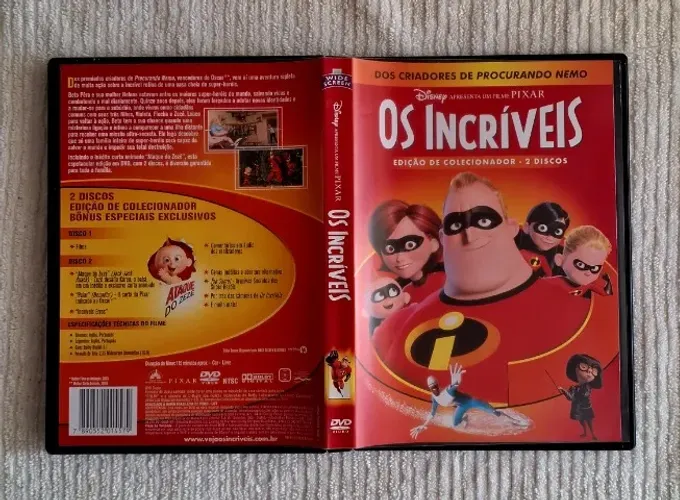 DVD Duplo Os Incríveis (Edição Rara e Especial)