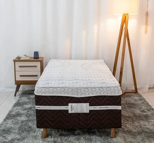 Cama Box Solteiro Livina Molas Ensacadas-Produto Novo Entrega Rápida