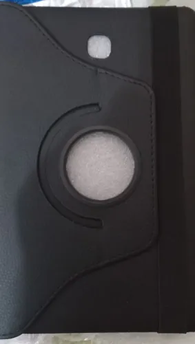 Case capa giratória para Tablet Galaxy TAB-E couro e plástico. 