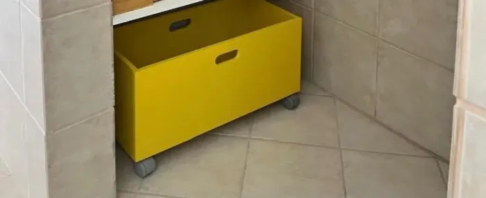 Gavetão organizador amarelo