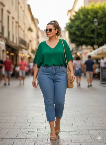 Calça jeans tam 50 medidas na primeira foto estilo corsário impecável