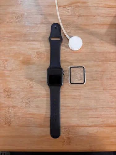 Apple Watch Serie 3, 38mm, preto - Acompanha carregador e proteção