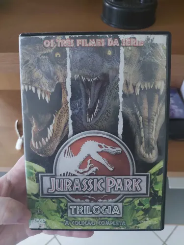 DVD da trilogia Jurassic Park (leia a observação)