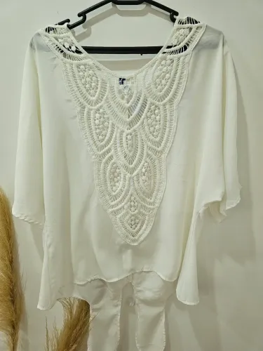 Blusa Fem. Julle Off- white Tamanho GG