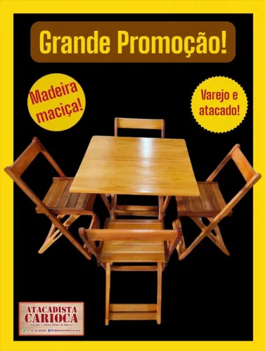 Jogo de Mesa 70x70, 120x70 e Bistrô - Produtos de Qualidade - Promoção !