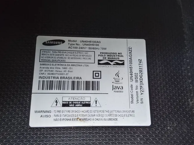 Peças samsung Un40